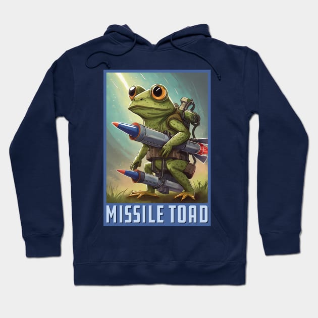 Missile Toad Vertical Hoodie by Wright Art